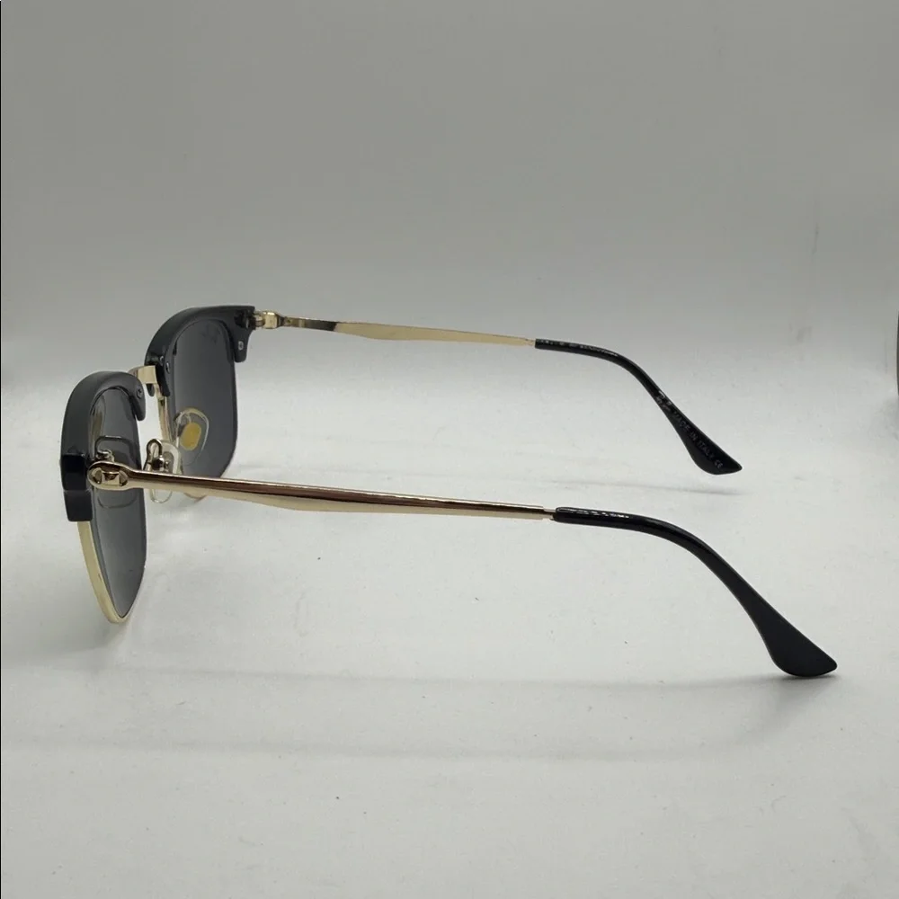 Ray-Ban Black and Gold Sunglasses with Yellow Lenses with no case
